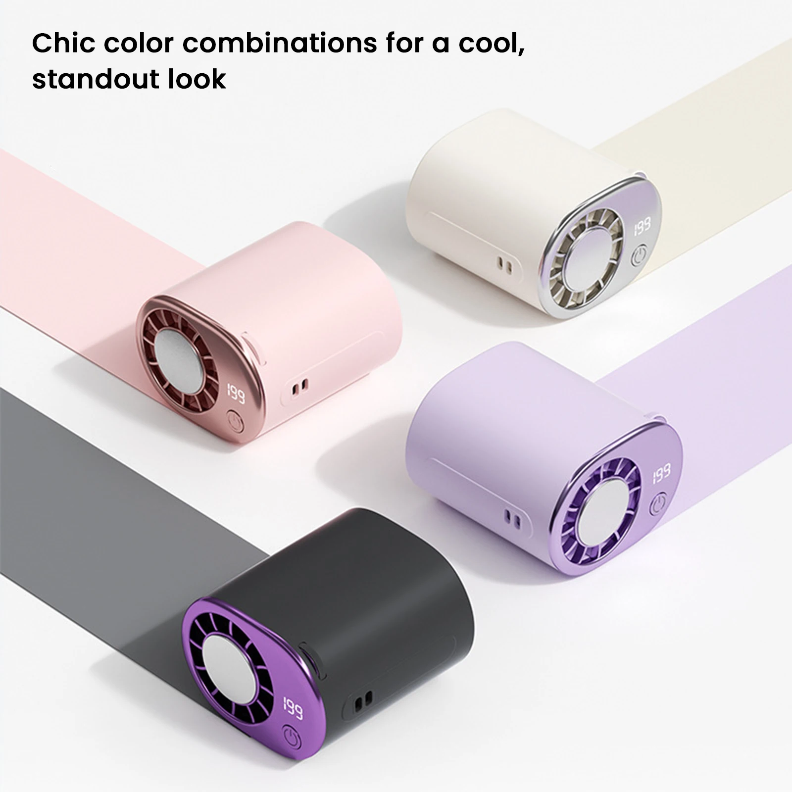 Umbrella Led Clip - Hanging Neck Fan with LED Display