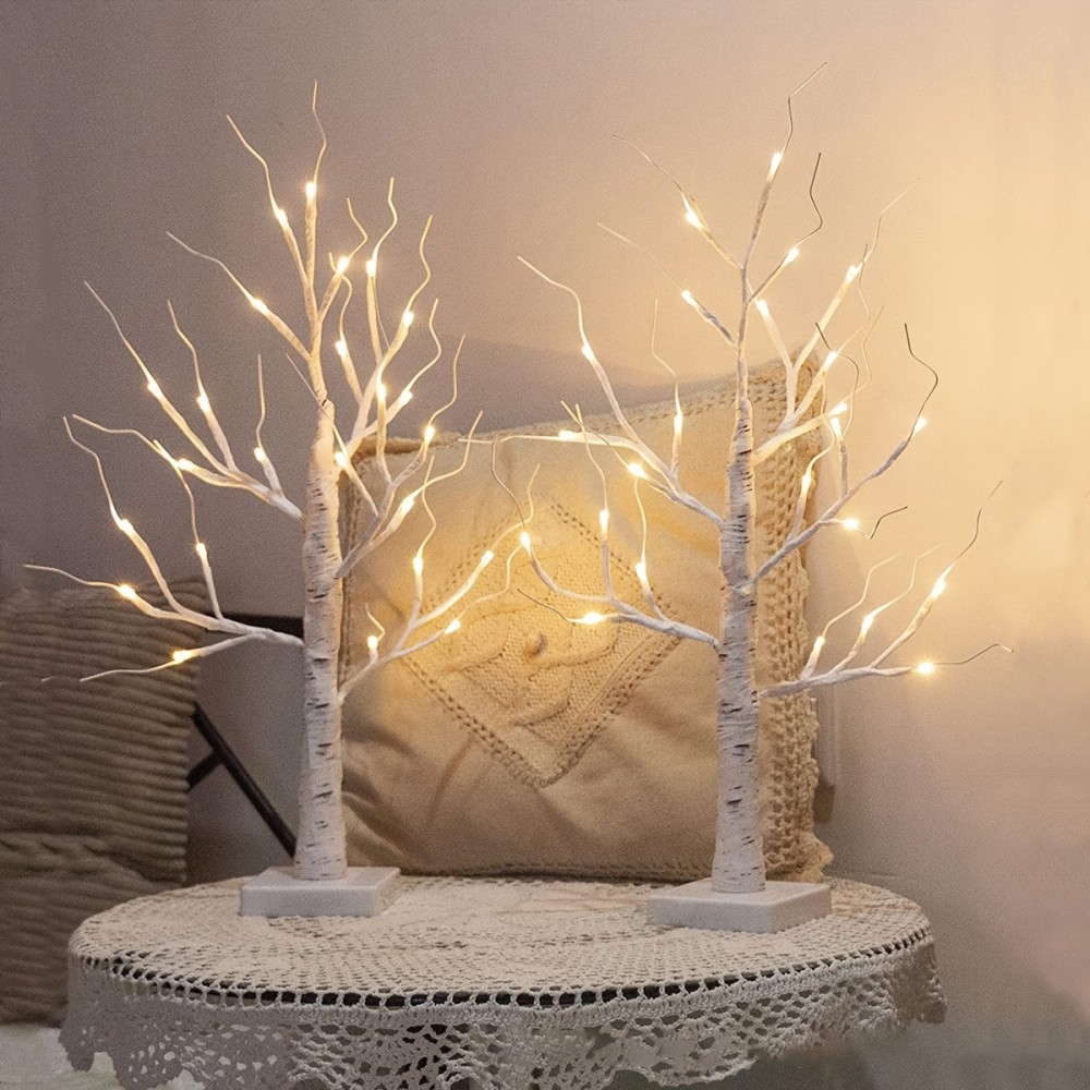 Outdoor Lighting On House - LED Illuminated Birch Tree Light, 24