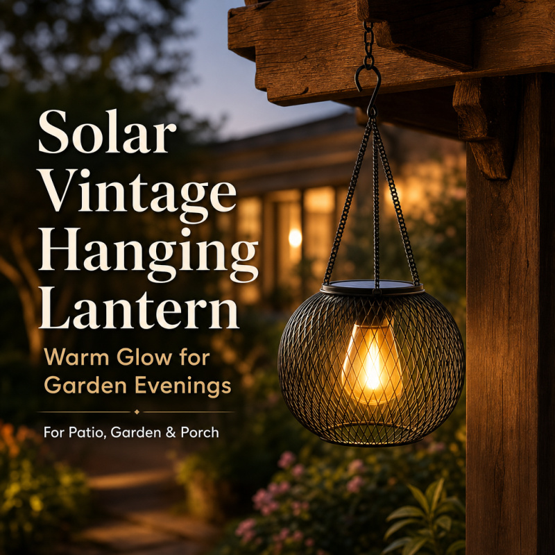 Outdoor Lighting Ground - Solar Powered LED Hanging Floor Lamp