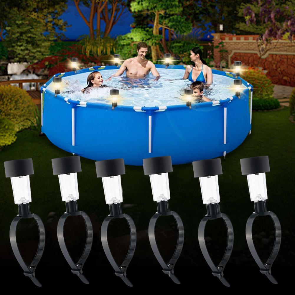 Outdoor Lighting Ground - Solar Powered LED Pool Lights Waterproof