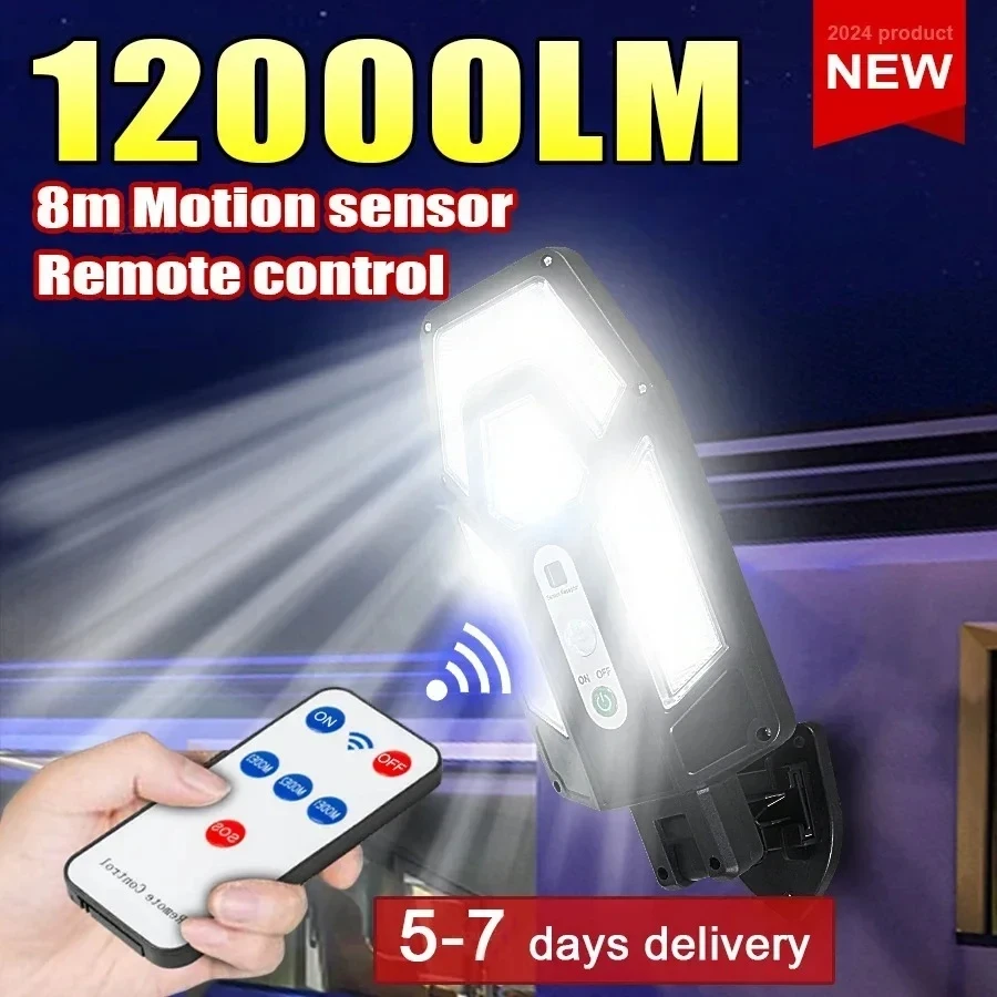 Outdoor Lighting On House - 12000LM Powerful Solar Wall Lamp with