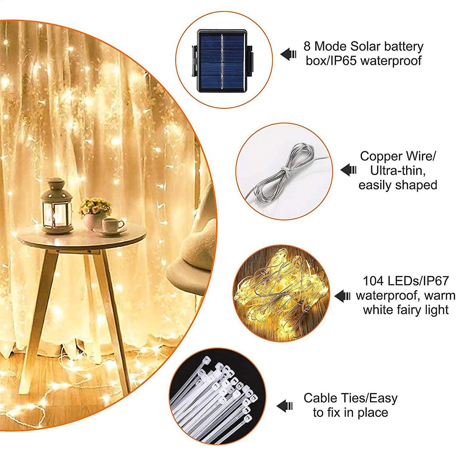 Halo Outdoor Lighting - Solar Umbrella String Light 104 LED