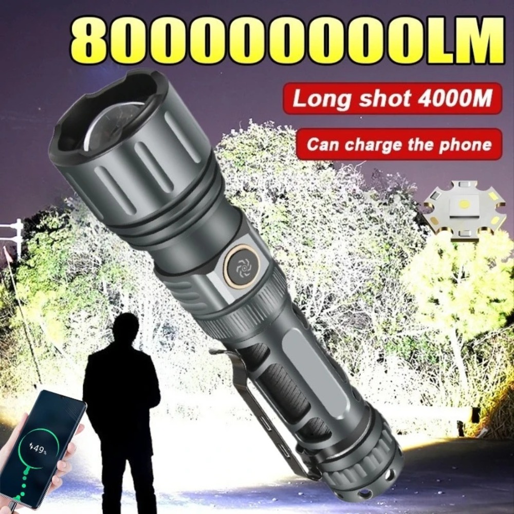 Outdoor Lighting Portable - Super Bright Flashlight Portable Rechargeable LED