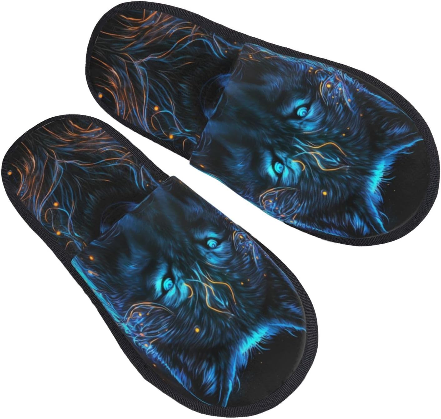 Cool Blue Light Wolf Print Wom - Outdoor Lighting On House ulasan dan harga
