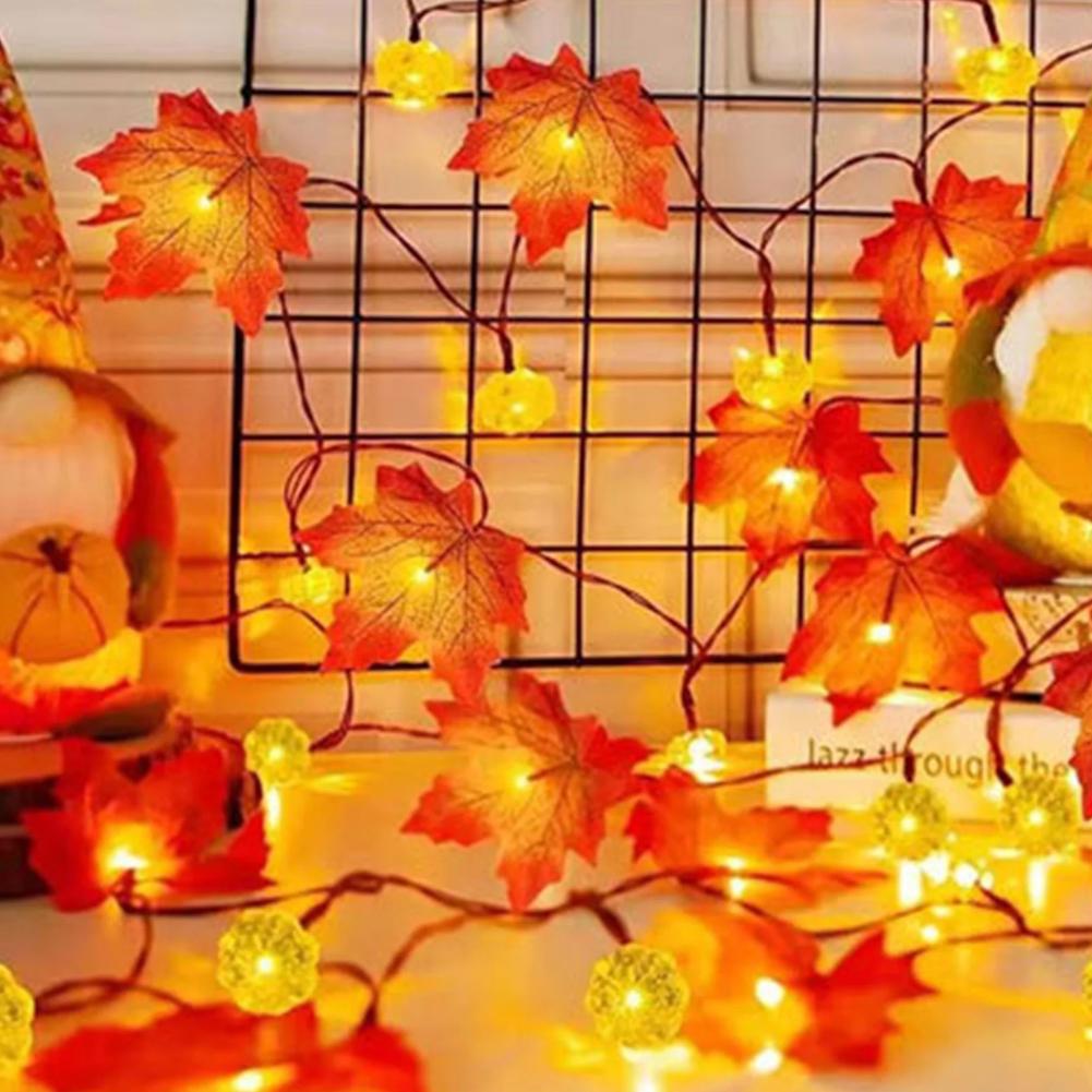 LED Maple Leaf Flat Pumpkin St - Outdoor Lighting On House ulasan dan harga