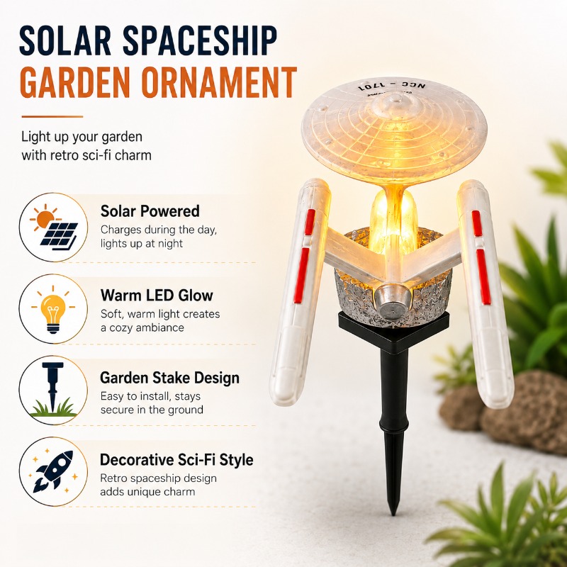 Star Trek USS Enterprise Solar - Halo Outdoor Lighting ulasan dan harga