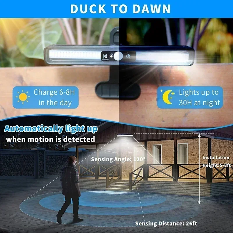 Clip On Solar Motion Lights Ou - Outdoor Lighting Portable ulasan dan harga