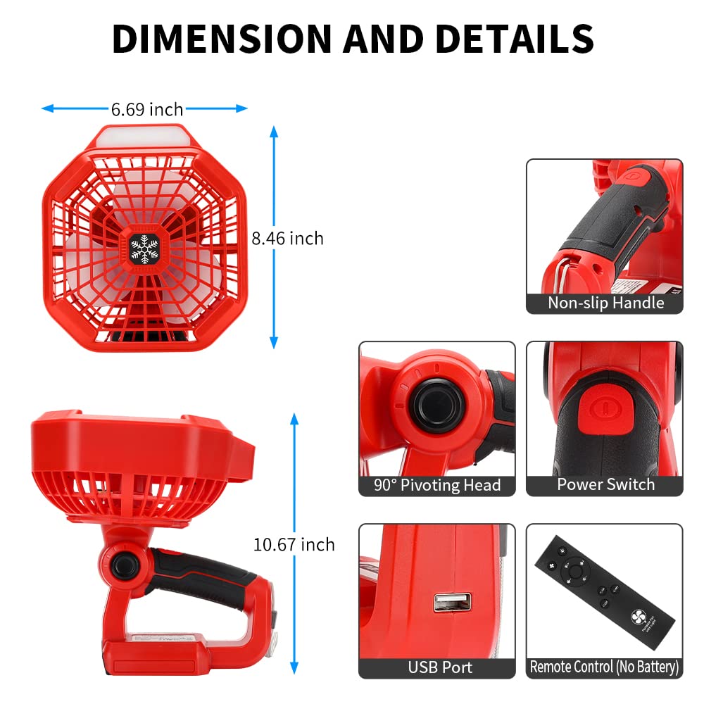 Multi Function Portable Fan fo - Outdoor Lighting Milwaukee ulasan dan harga