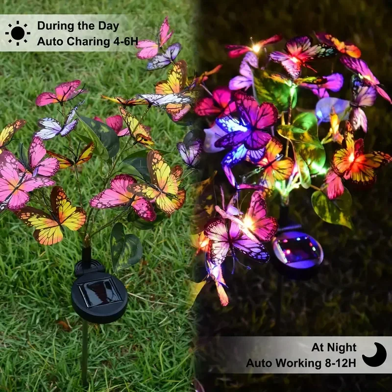 Solar LED Butterfly Garden Lig - Halo Outdoor Lighting ulasan dan harga