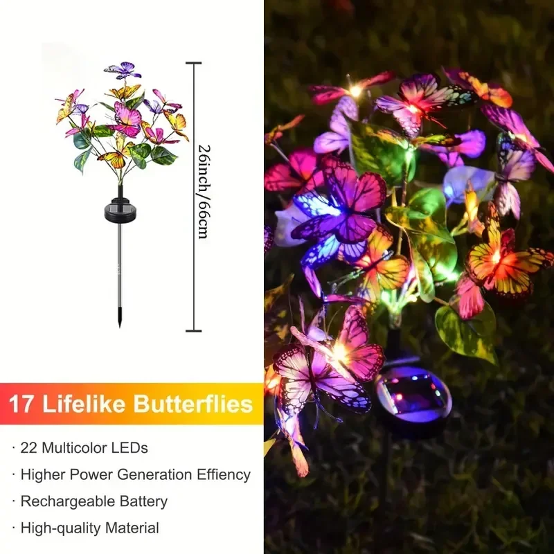 Solar LED Butterfly Garden Lig - Halo Outdoor Lighting ulasan dan harga