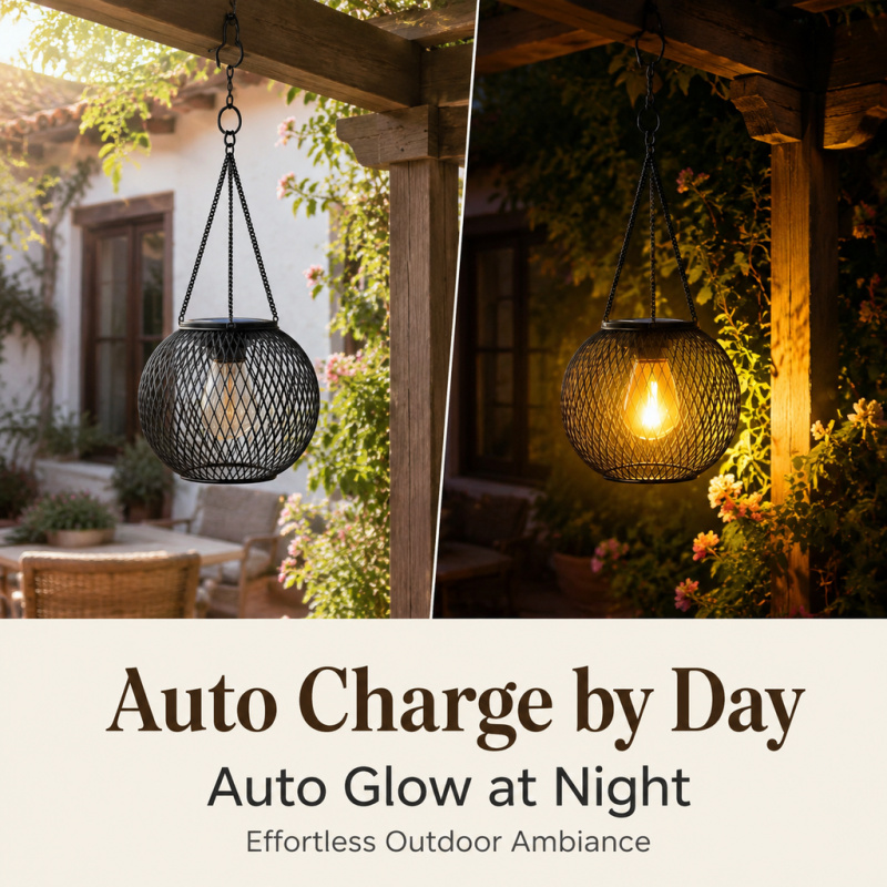 Solar Powered LED Hanging Floo - Outdoor Lighting Ground ulasan dan harga