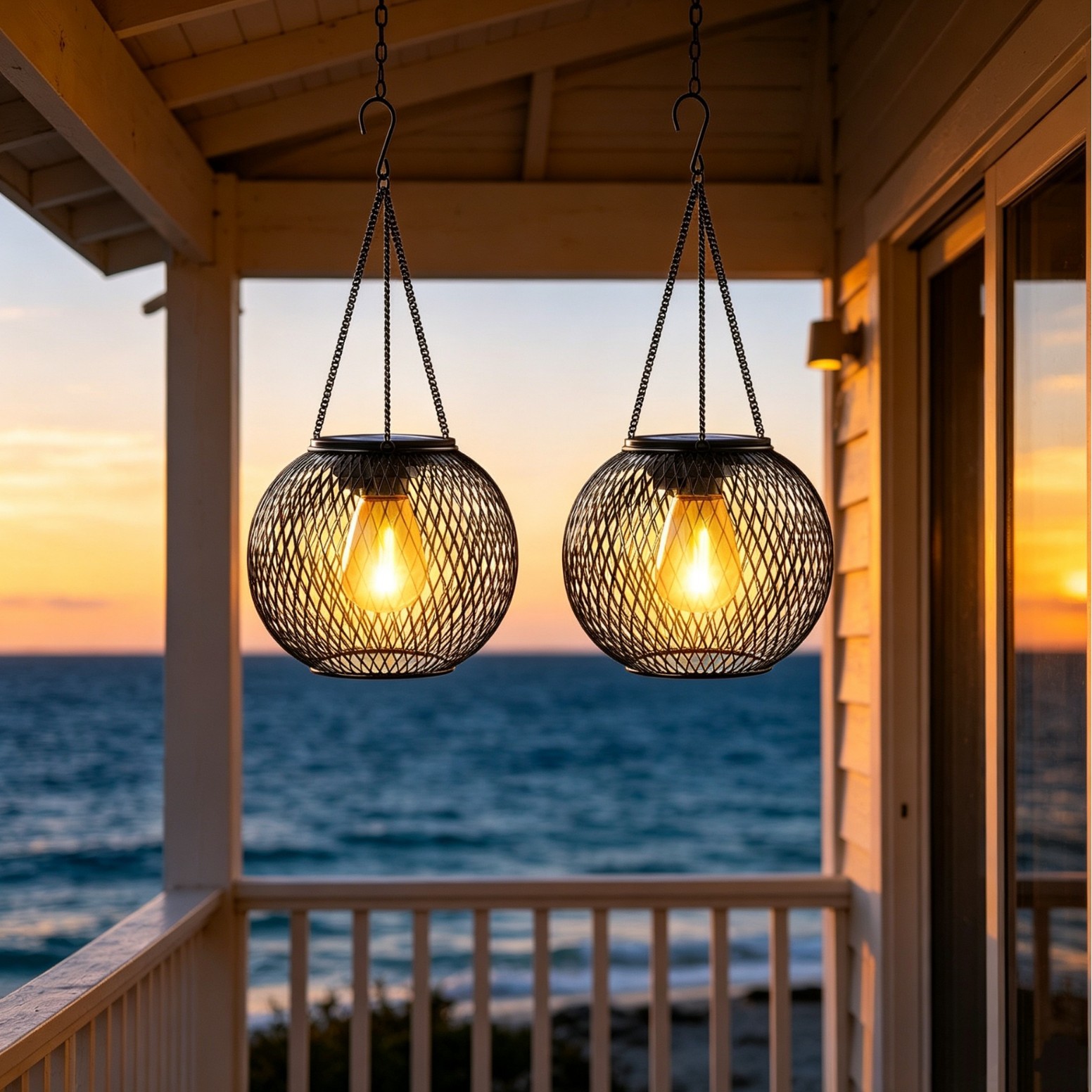 Solar Powered LED Hanging Floo - Outdoor Lighting Ground ulasan dan harga