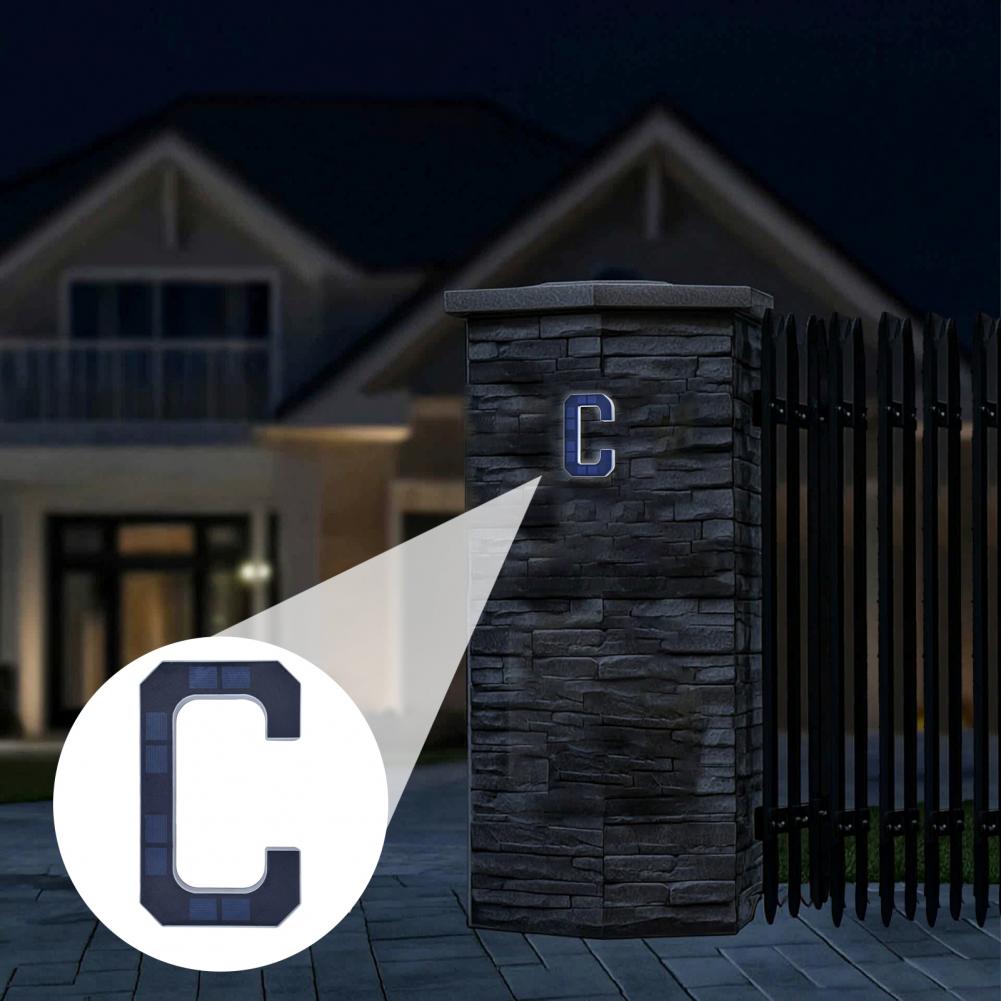 Solar Address Number Sign, LED - Outdoor Lighting On House ulasan dan harga