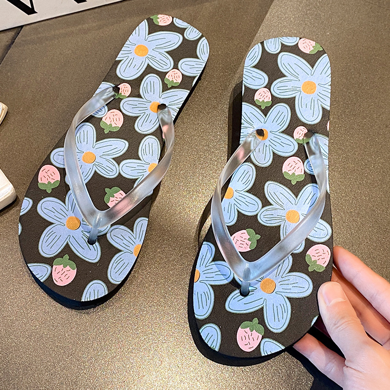 New Flower Beach Slippers Wome - Outdoor Lighting On House ulasan dan harga