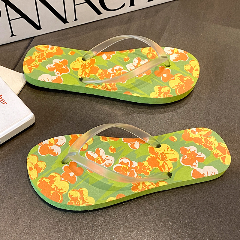New Flower Beach Slippers Wome - Outdoor Lighting On House ulasan dan harga