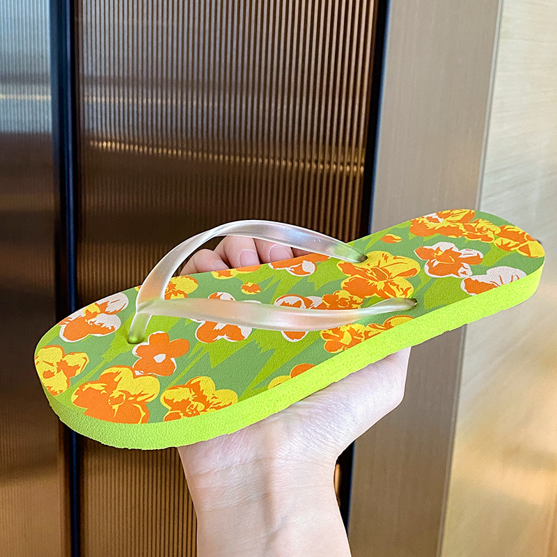 New Flower Beach Slippers Wome - Outdoor Lighting On House ulasan dan harga