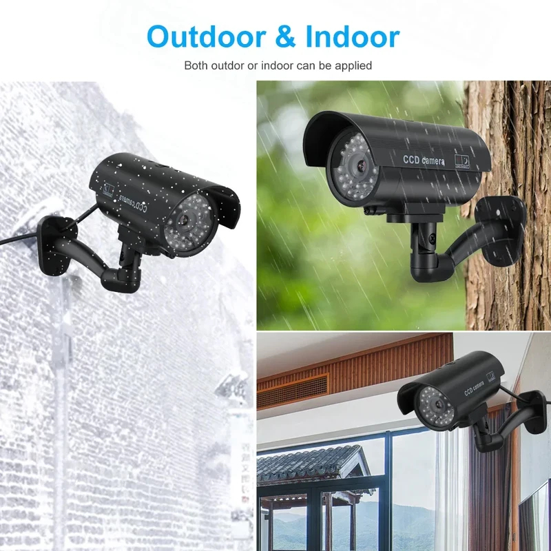 Simulation Fake Bullet Camera  - Outdoor Lighting On House ulasan dan harga