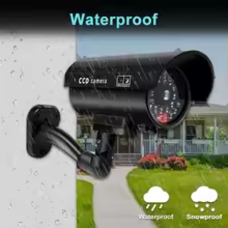 Simulation Fake Bullet Camera  - Outdoor Lighting On House ulasan dan harga