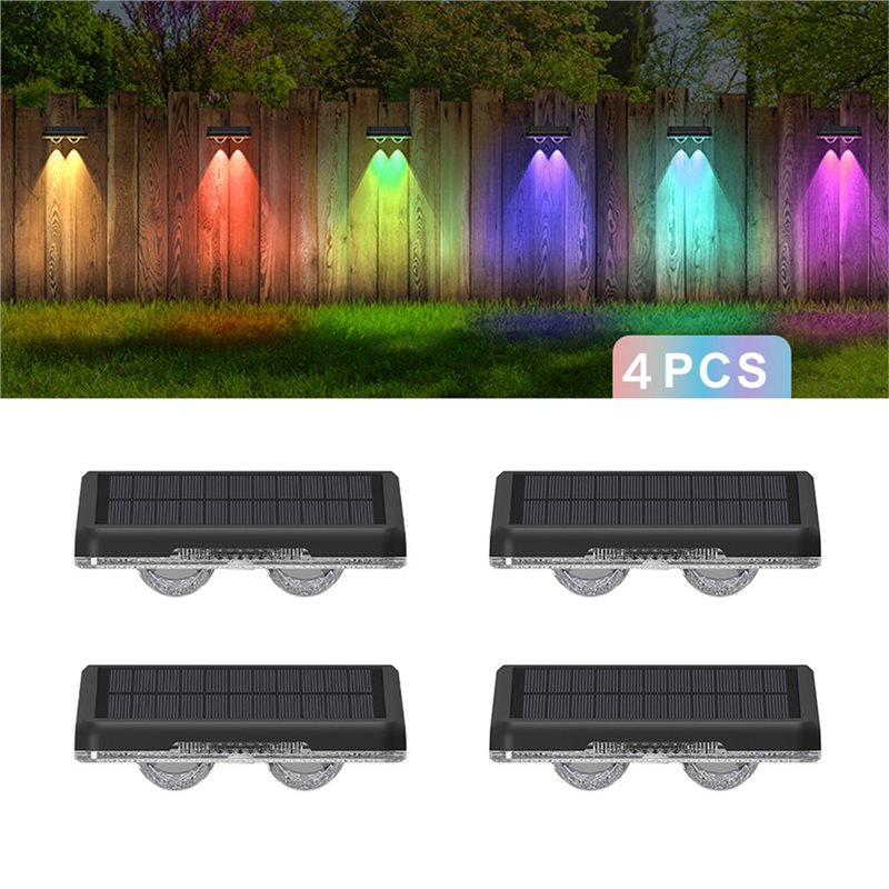 Hot Sale-4PCS RGB Solar Wall L - Outdoor Lighting On Sale ulasan dan harga