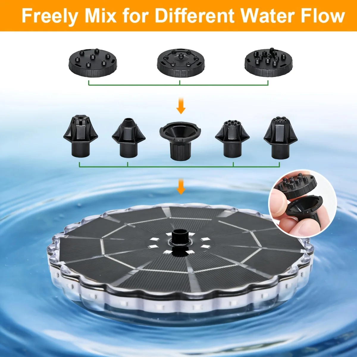 3.5W Outdoor Solar Fountain fo - Outdoor Lighting Ground ulasan dan harga