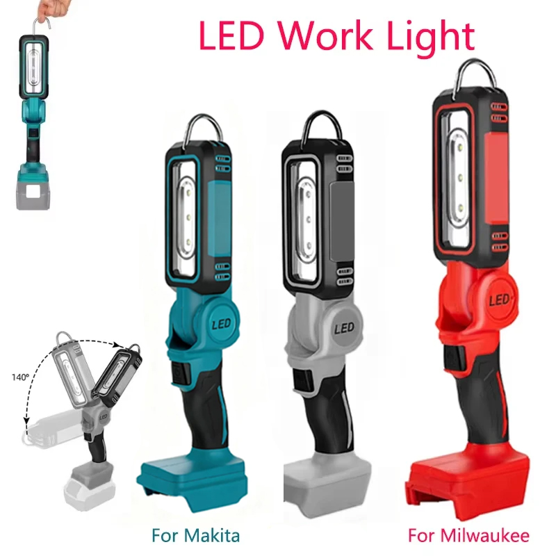 1200lm Cordless LED Work Light - Outdoor Lighting Milwaukee ulasan dan harga