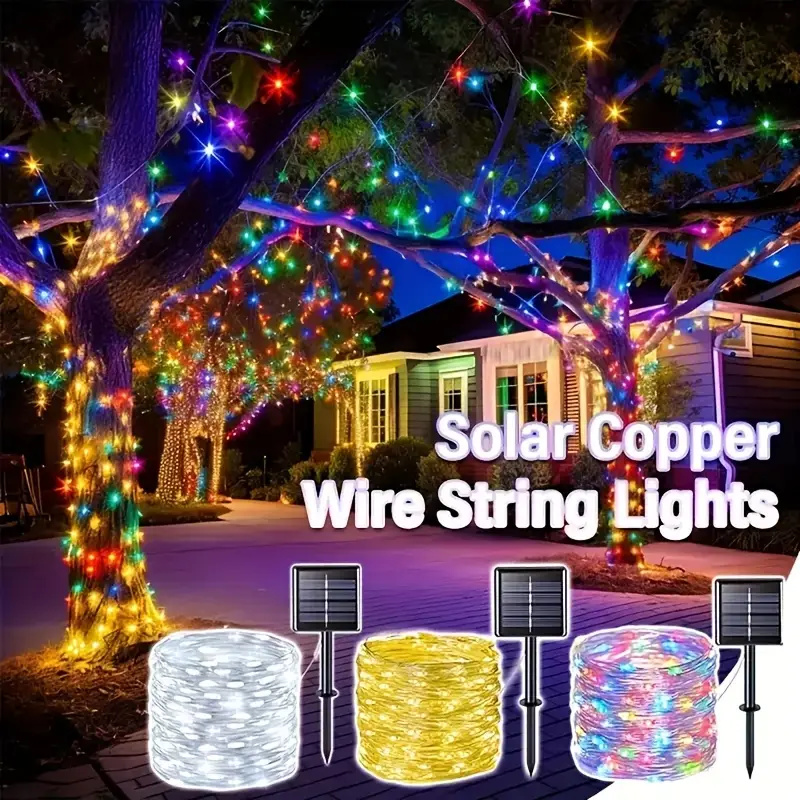 Solar Fairy LED Copper Wire Li - Outdoor Lighting On House ulasan dan harga