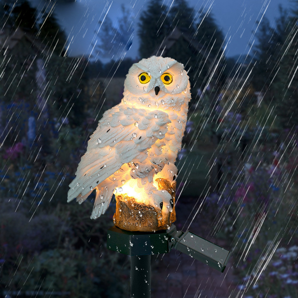 Solar Owl Statue Garden Light  - Outdoor Lighting Ground ulasan dan harga