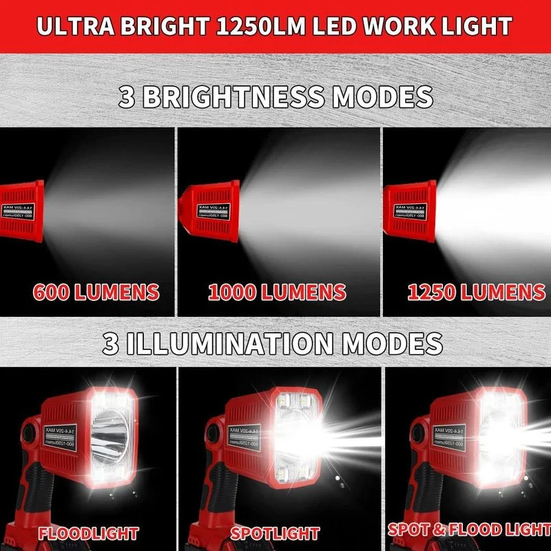 Portable LED Lamp Work Light F - Outdoor Lighting Milwaukee ulasan dan harga