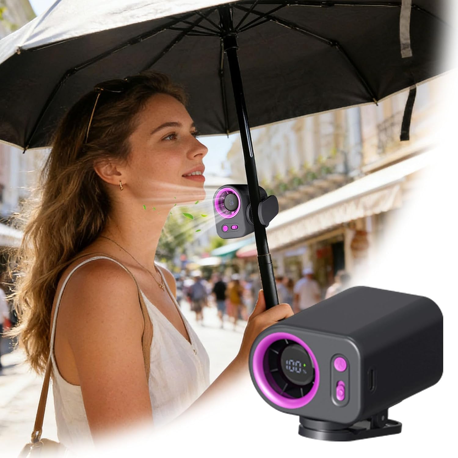 Waist Clip Fan & Umbrella Clip - Umbrella Led Clip ulasan dan harga