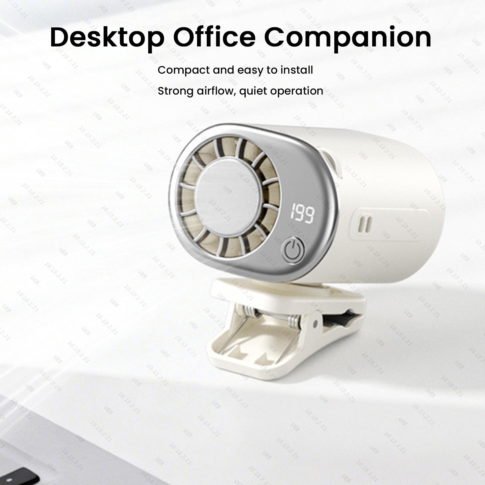 Portable Clip Fan USB Recharge - Umbrella Led Clip ulasan dan harga