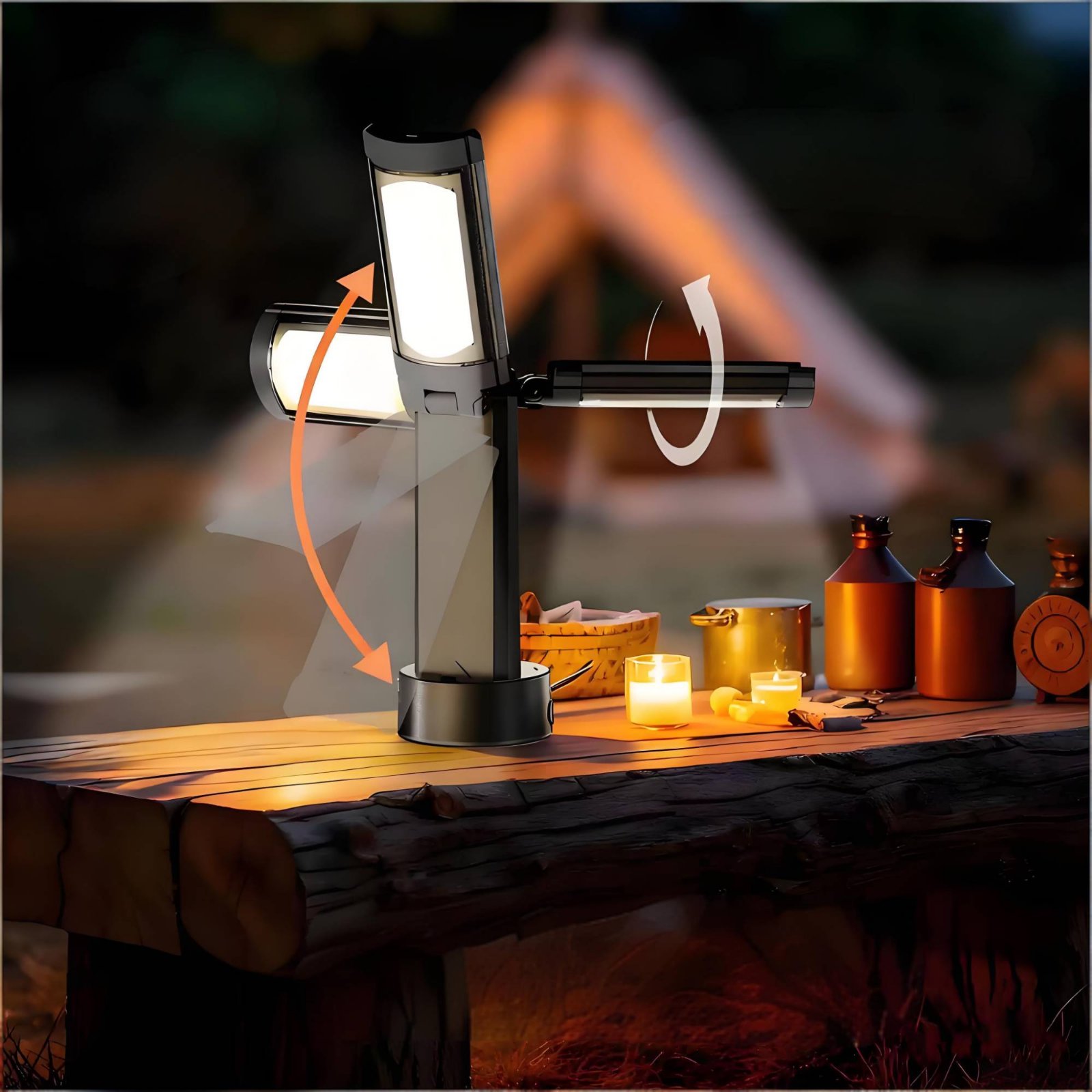 Telescopic Tent Lamp Adjustabl - Outdoor Lighting Portable ulasan dan harga