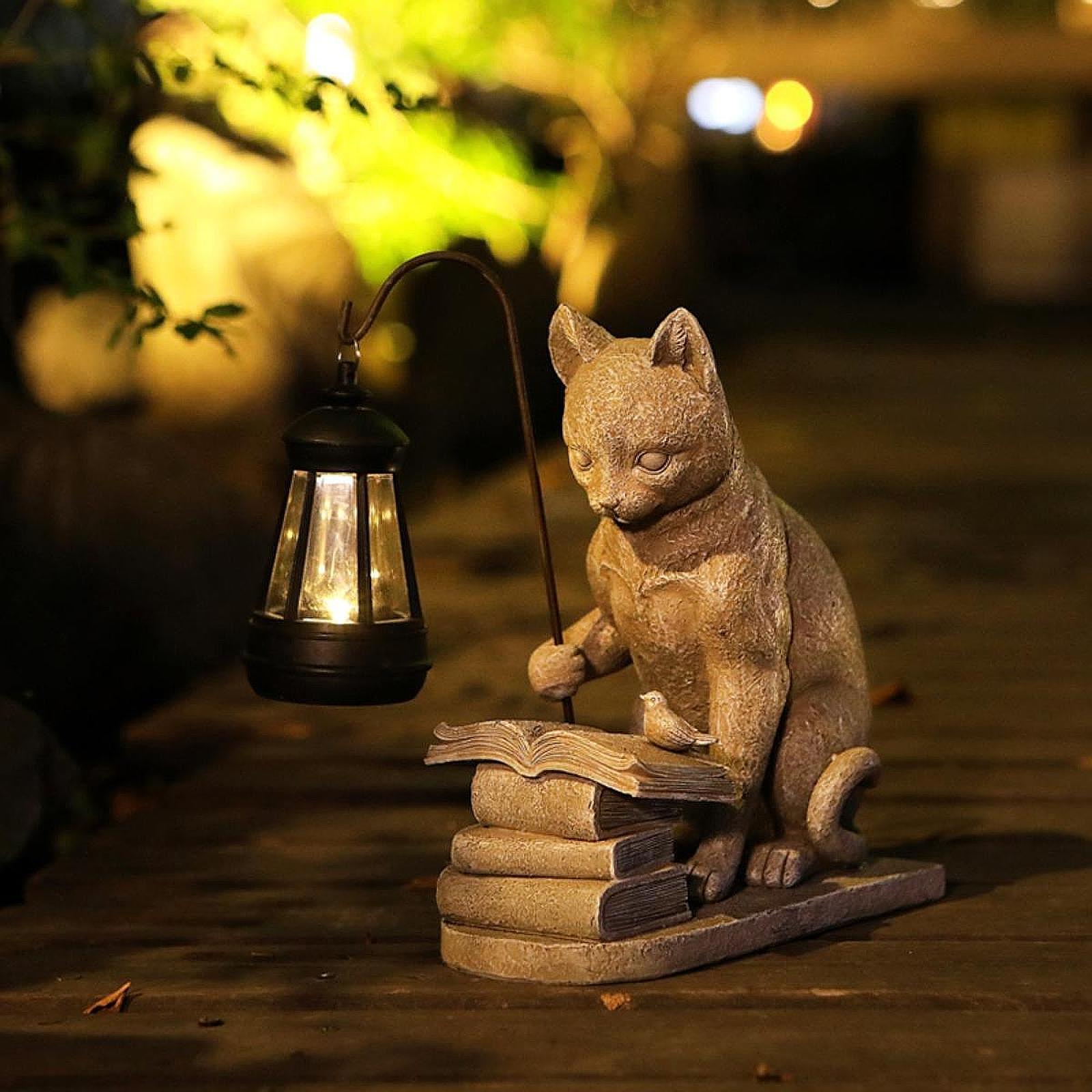 Cat Solar Garden Mini Statue S - Halo Outdoor Lighting ulasan dan harga