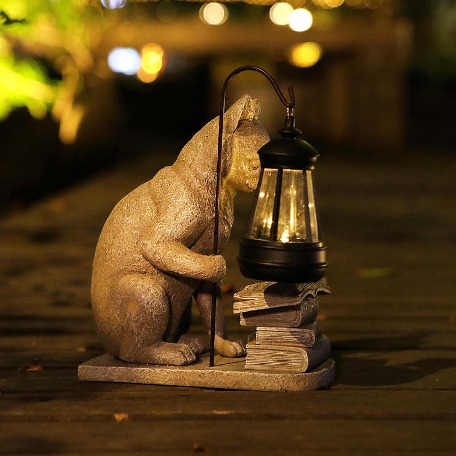 Cat Solar Garden Mini Statue S - Halo Outdoor Lighting ulasan dan harga