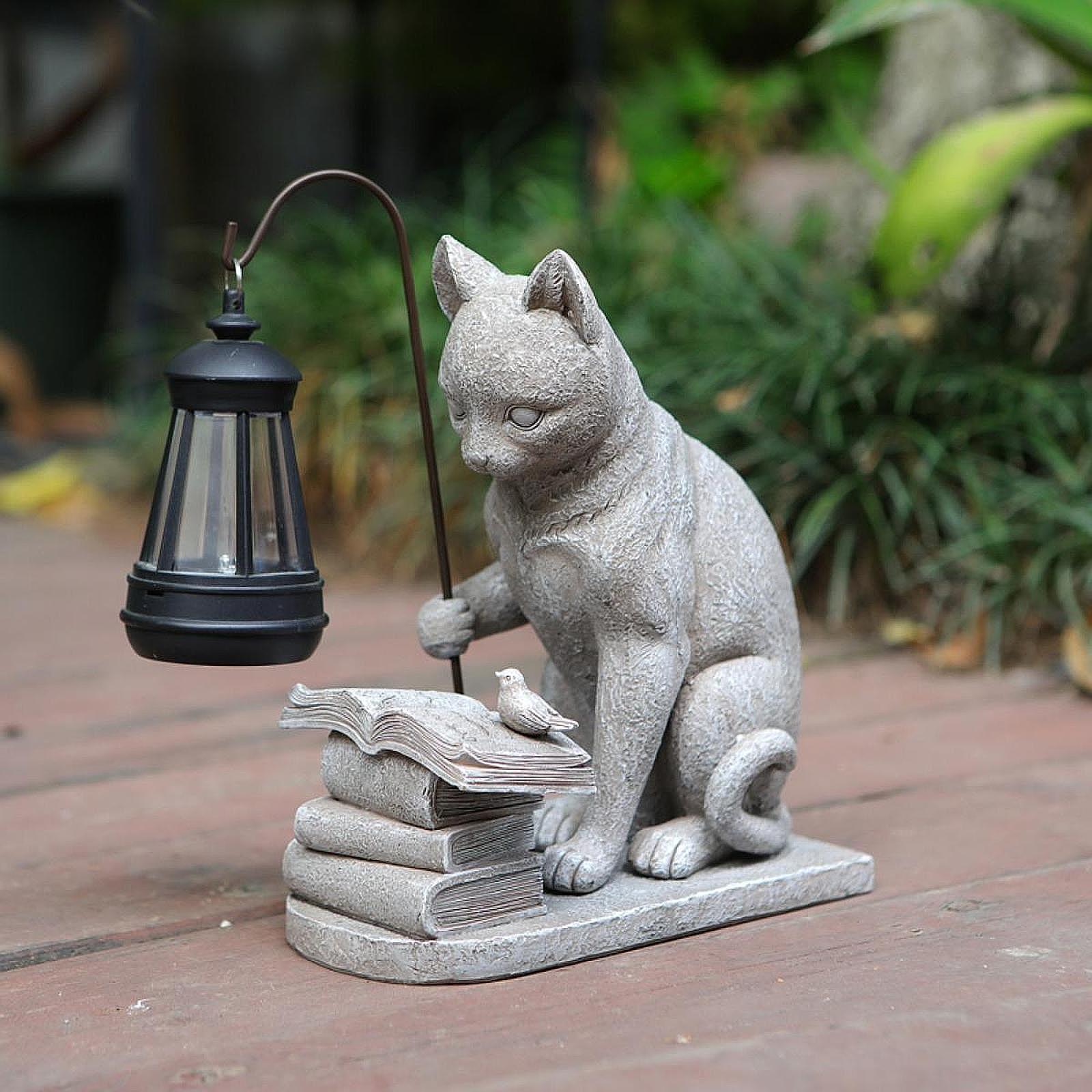 Cat Solar Garden Mini Statue S - Halo Outdoor Lighting ulasan dan harga