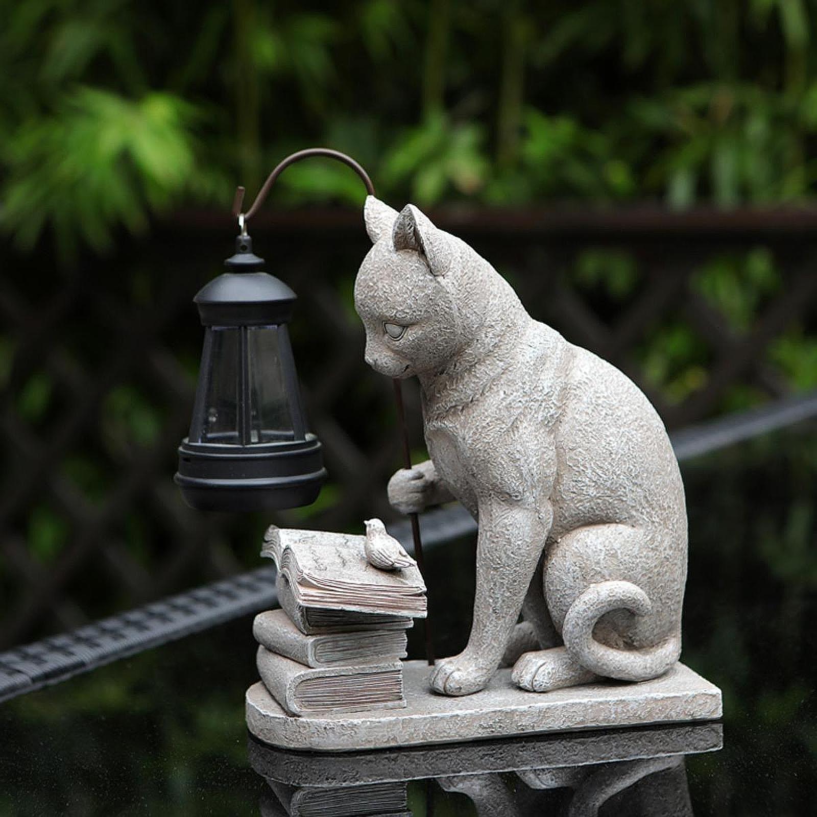 Cat Solar Garden Mini Statue S - Halo Outdoor Lighting ulasan dan harga