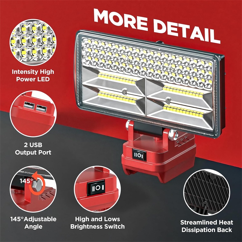Handheld LED Work Light for Mi - Outdoor Lighting Milwaukee ulasan dan harga