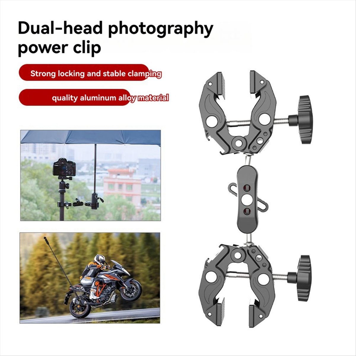 DT77 Super Clamp Articulating  - Umbrella Led Clip ulasan dan harga