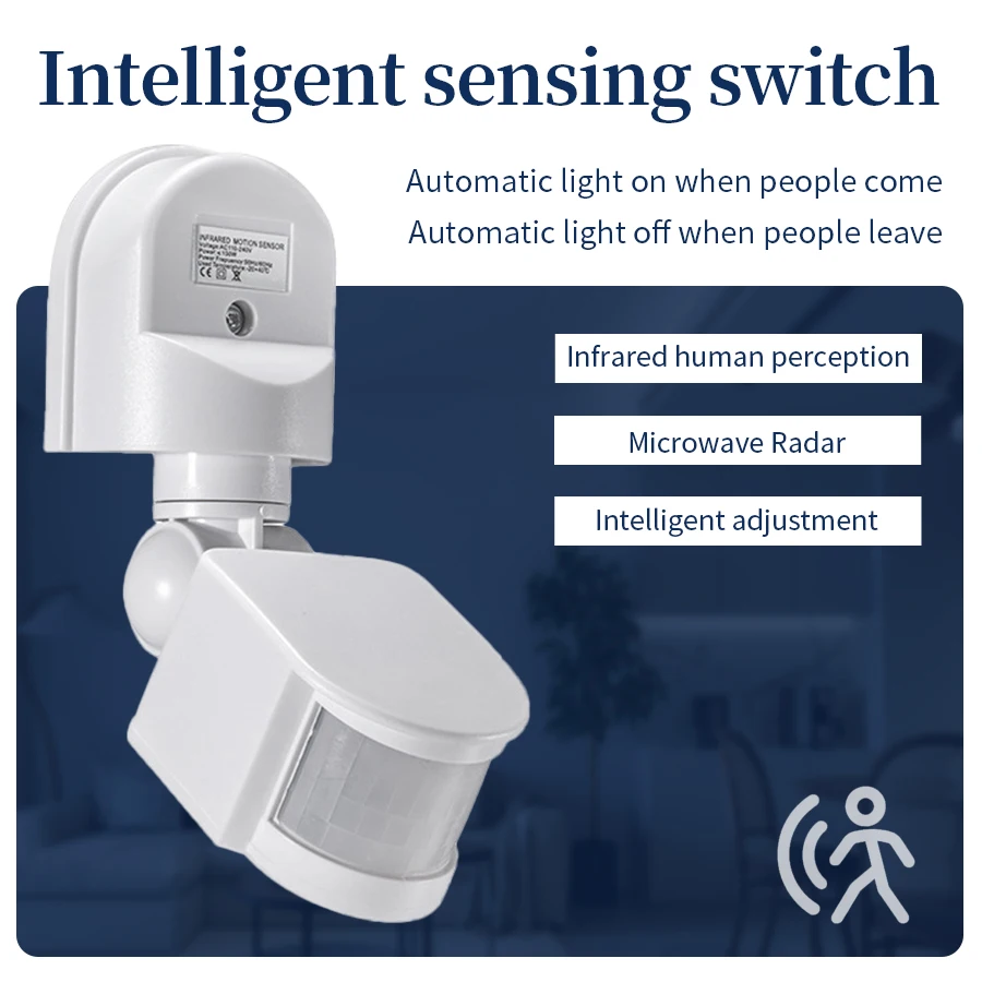100-240V 12V PIR Motion Sensor - Outdoor Lighting Switch ulasan dan harga