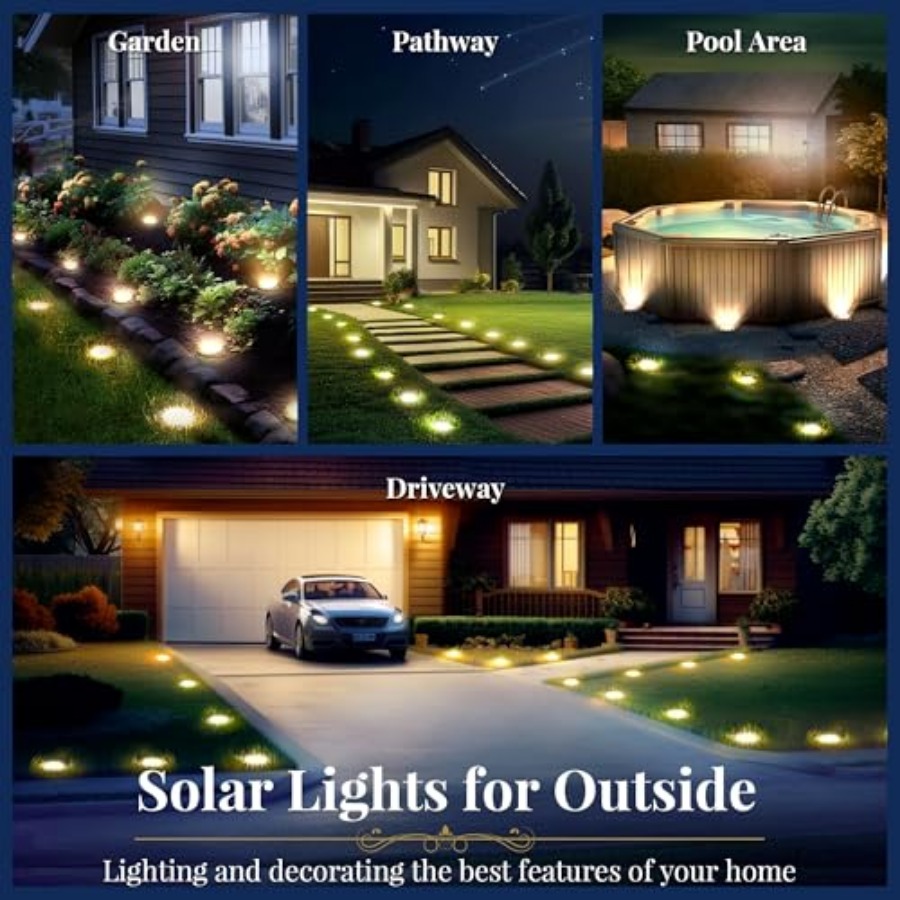 Solar Ground Lights Solar Ligh - Outdoor Lighting Ground ulasan dan harga
